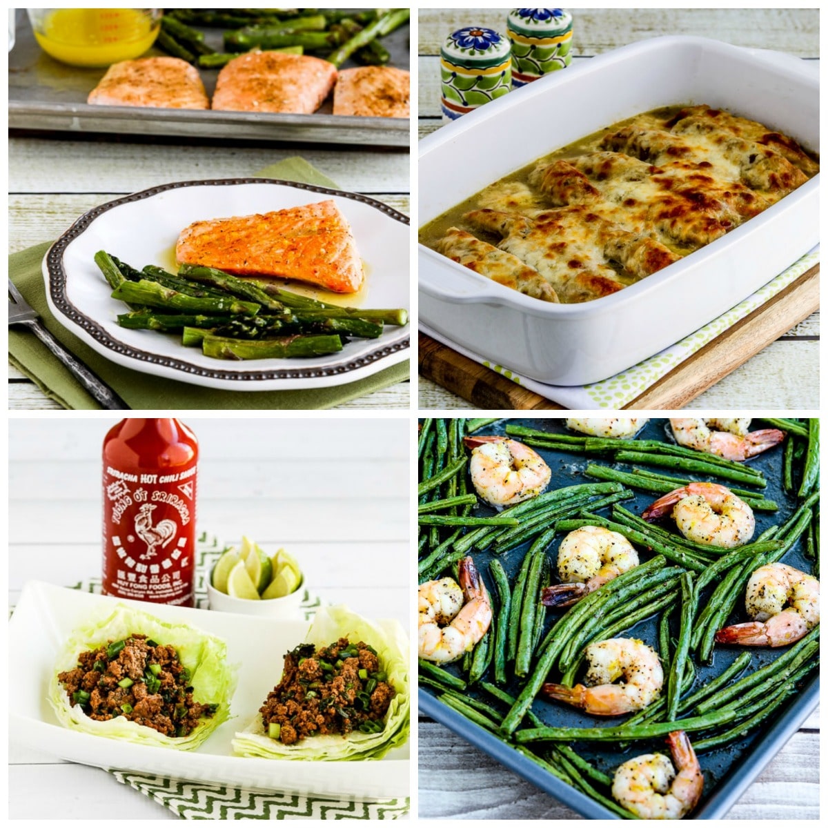 Quick-and-Easy Low-Carb Dinners top photo collage