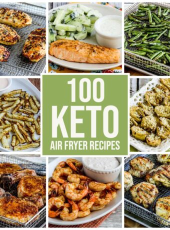 100 Keto Air Fryer Recipes collage of featured recipes