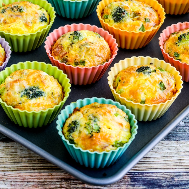 Keto Egg Muffins with Broccoli, Bacon, and Cheese square thumbnail photo