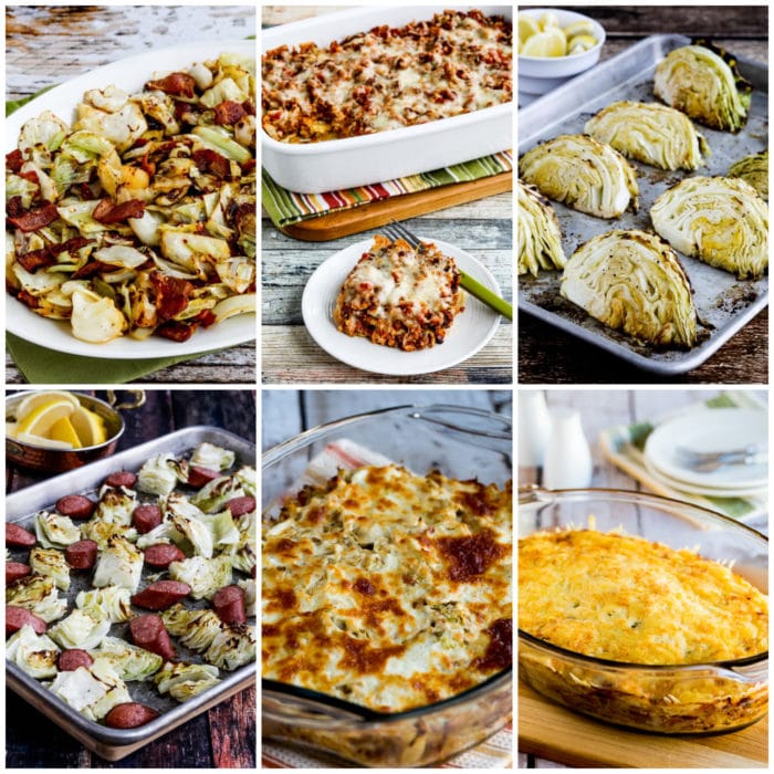 Photo Collage of Kalyn's Top 10 Low Carb and Keto Recipes and Cabbage