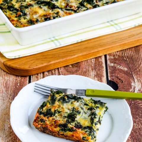 Kale and Red Onion Savory Breakfast Squares