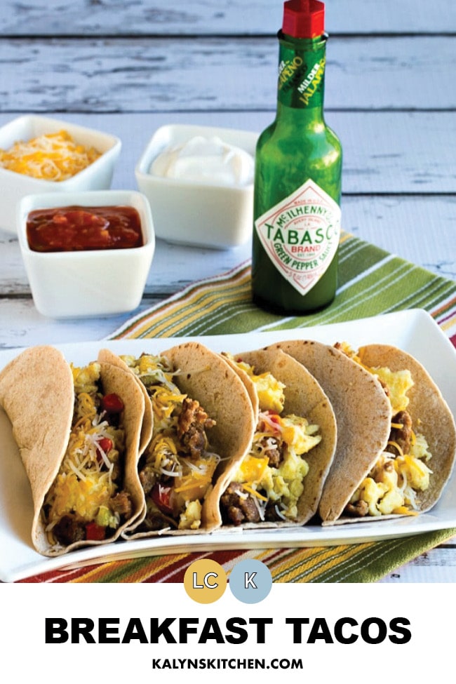 Pinterest image of Breakfast Tacos