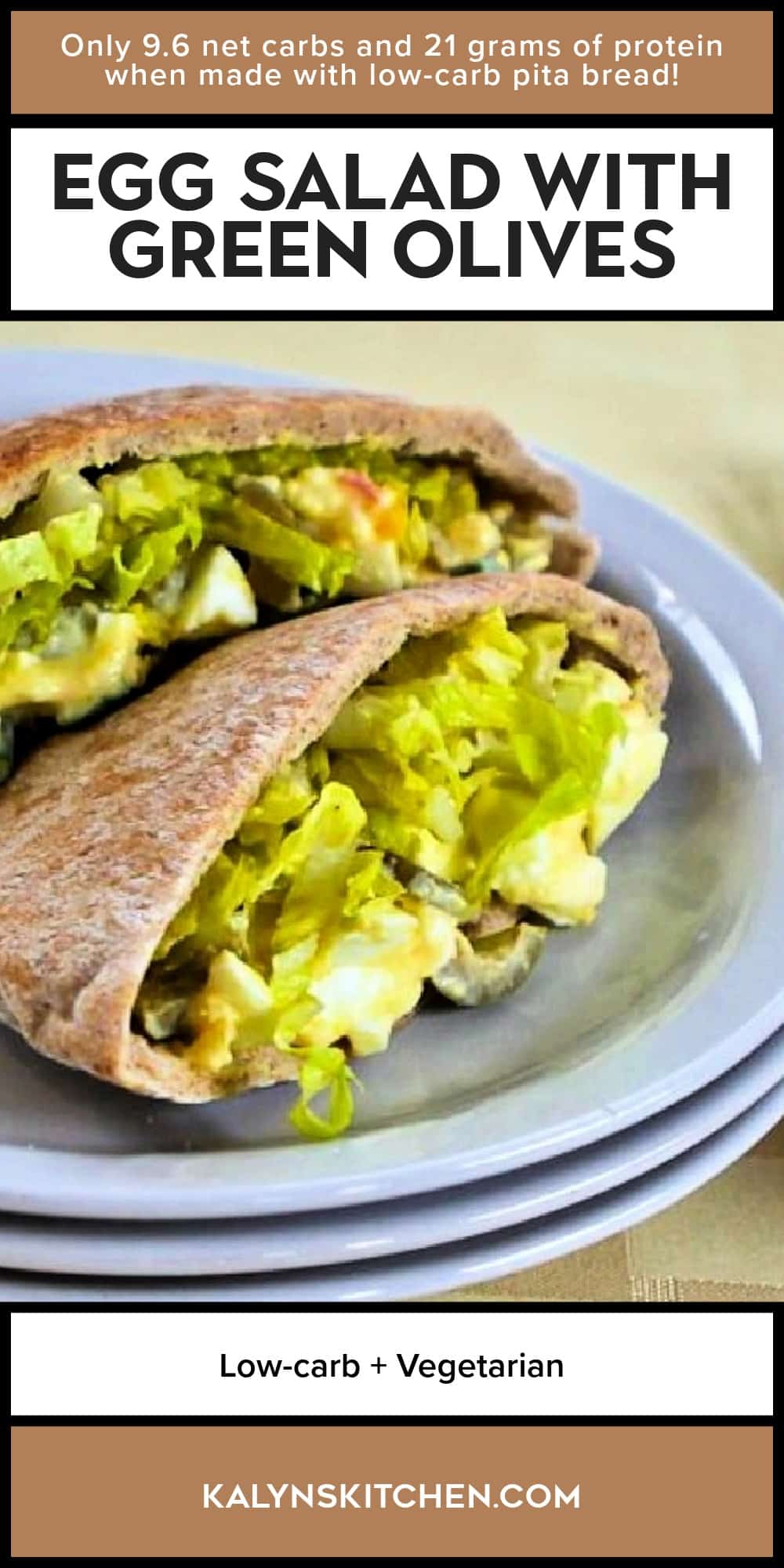 Pinterest image of Egg Salad with Green Olives