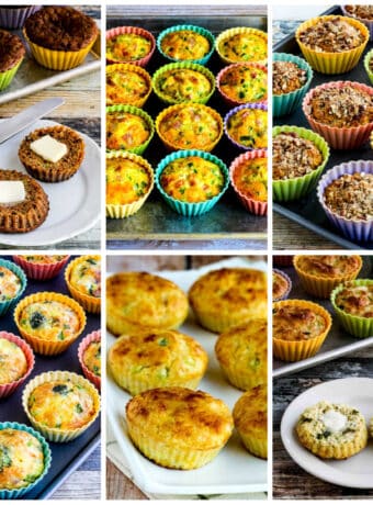 Low-Carb Muffins and Breakfast Muffins collage of featured recipe photos.