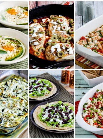 Feta Cheese Recipes collage of featured recipes