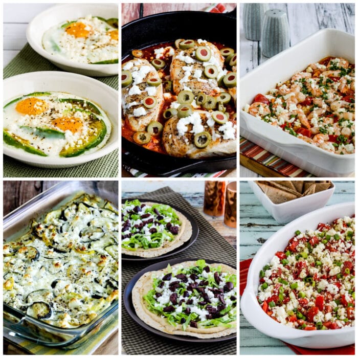Feta cheese recipes featured recipe collage