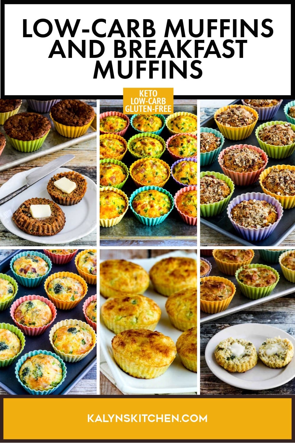 Pinterest image of Low-Carb Muffins and Breakfast Muffins