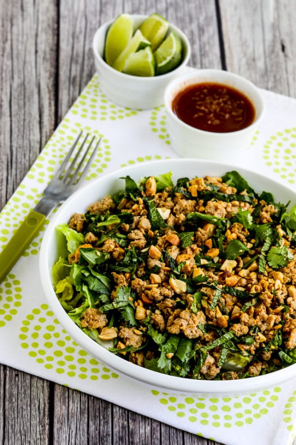 ThaiInspired Turkey Larb Salad (Video) Kalyn's Kitchen