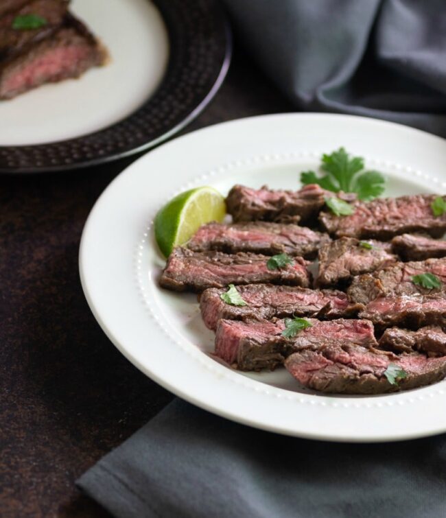 Keto Grilled Mojo Skirt Steak from Beauty and the Foodie