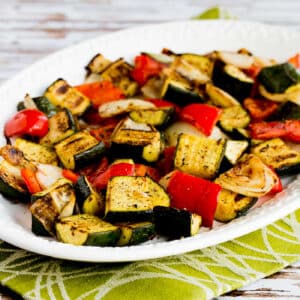 square image of Easy Grilled Vegetables on serving platter