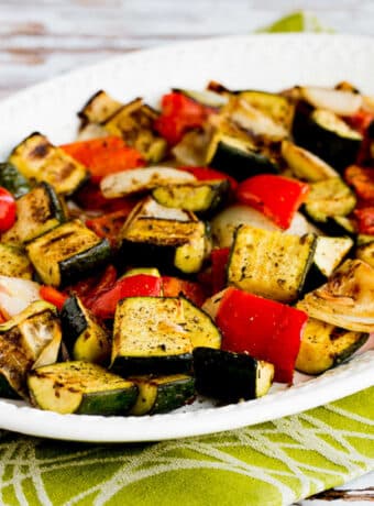 square image of Easy Grilled Vegetables on serving platter