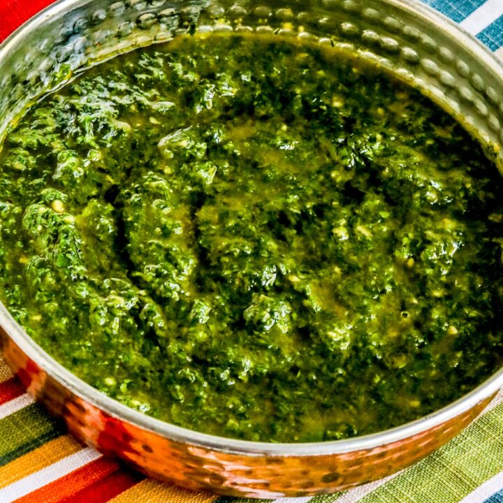 Chermoula Sauce (for Vegetables) shown in serving bowl.