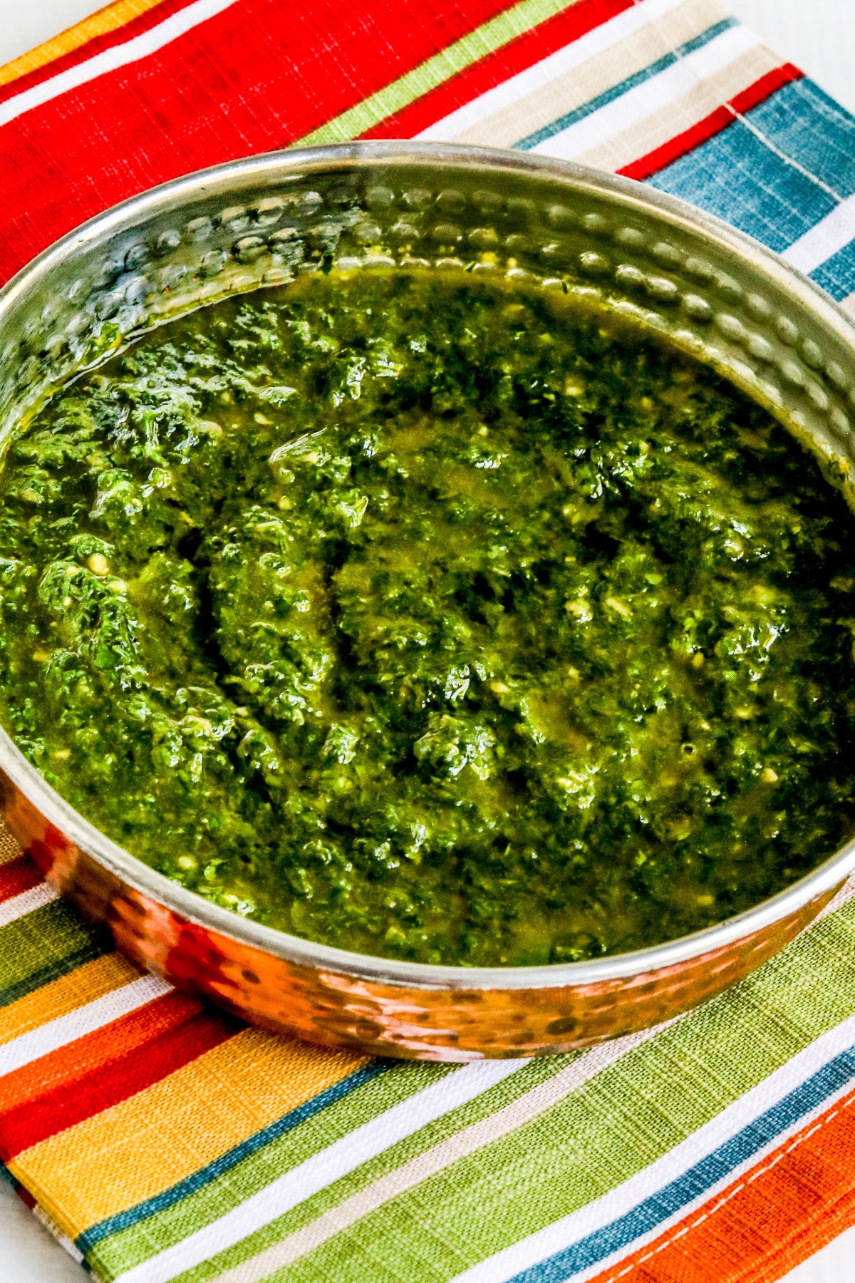 Chermoula Sauce (for Vegetables) shown in serving bowl.