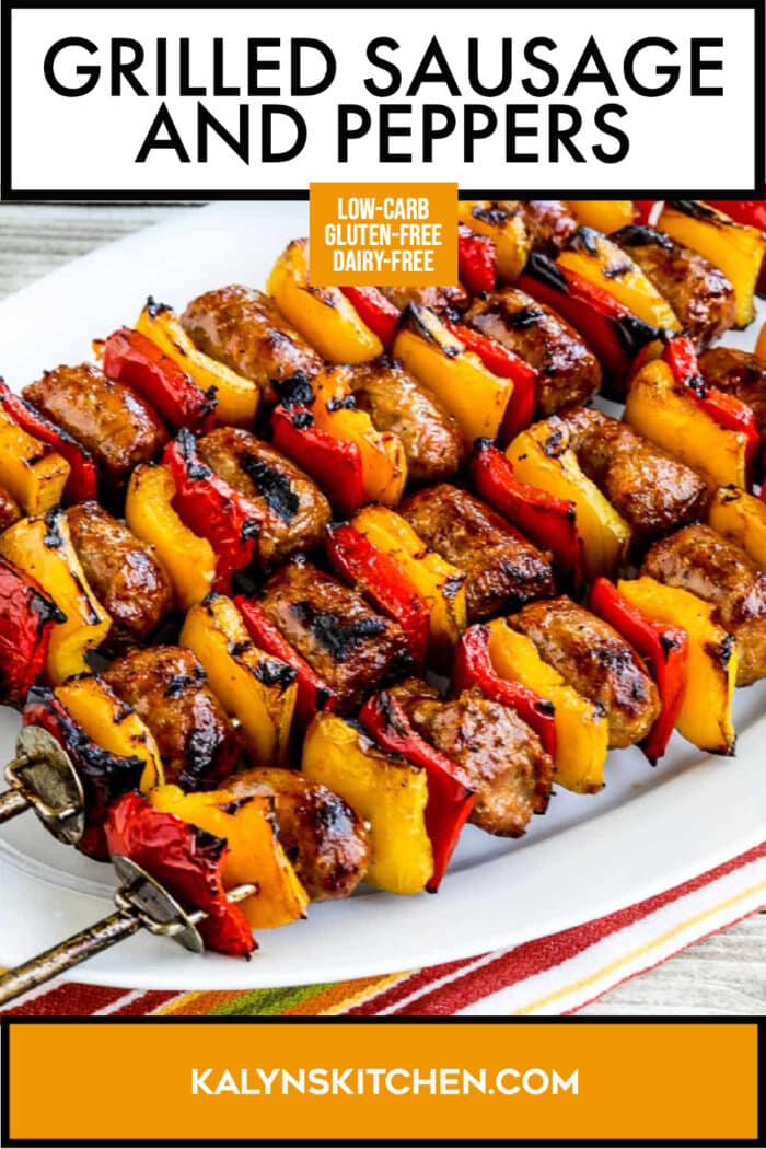 Grilled Sausage and Peppers Kalyn's Kitchen