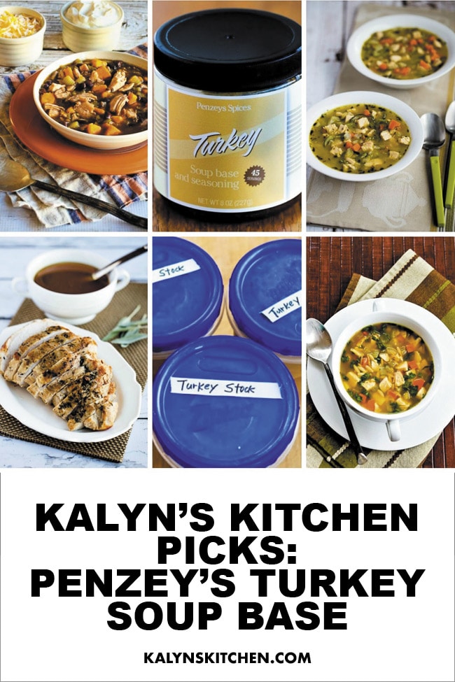 Pinterest image of Kalyn's Kitchen Picks: Penzey's Turkey Soup Base