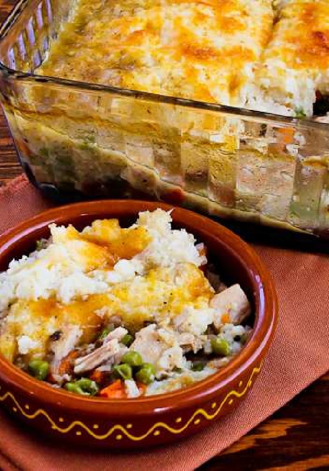 Turkey Shepherd’s Pie with Cauliflower Topping