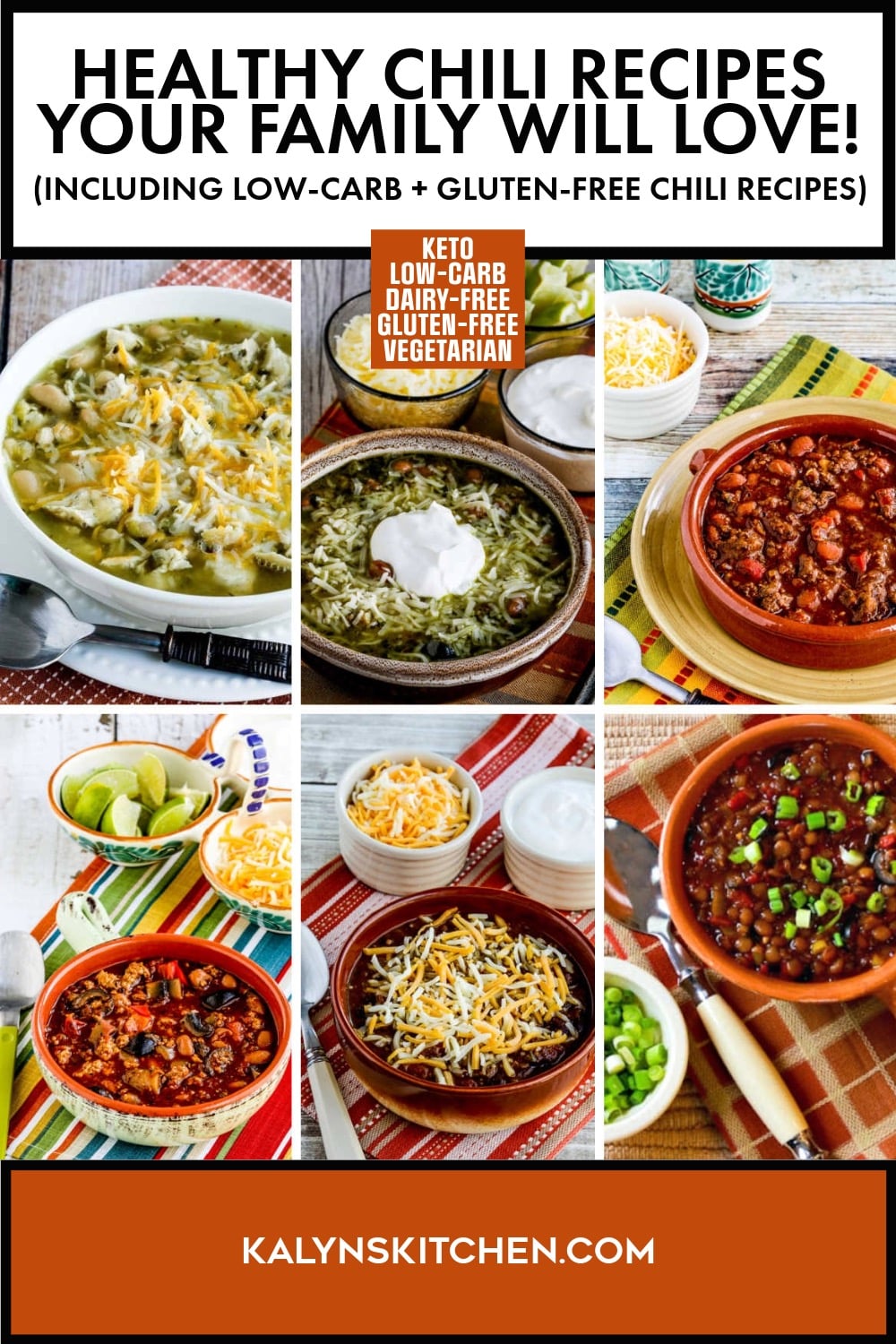 Pinterest image of Healthy Chili Recipes Your Family Will Love!