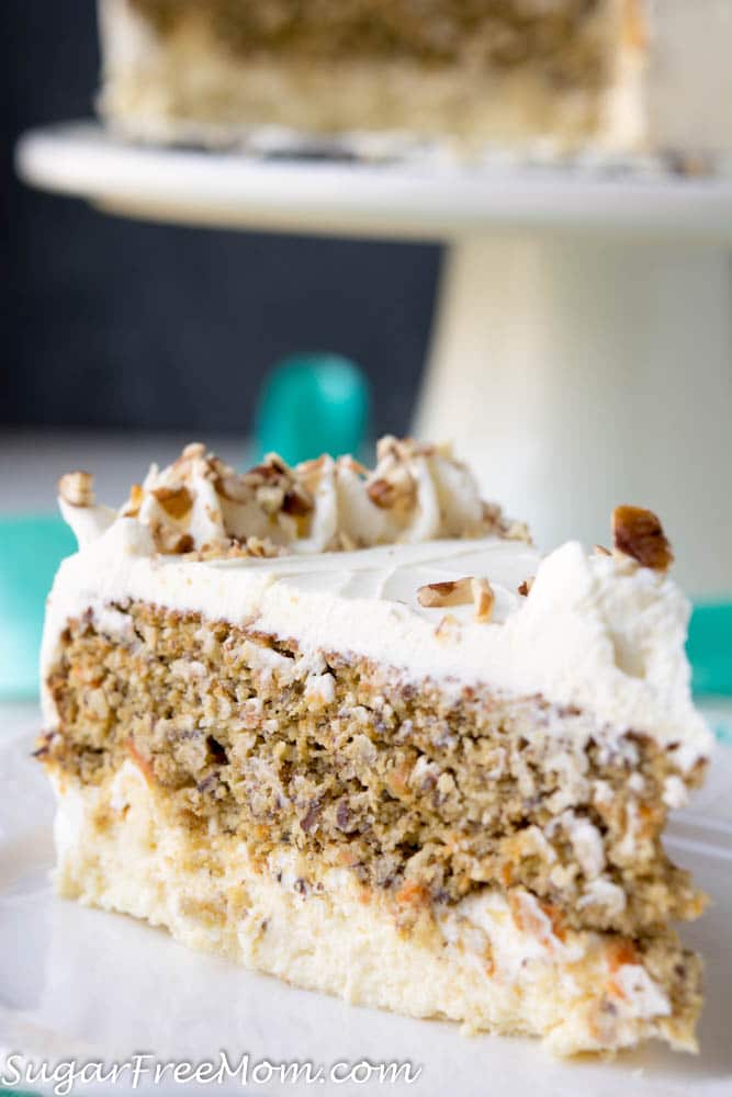 Low Carb Keto Carrot Cake Cheesecake from Sugar-Free Mom