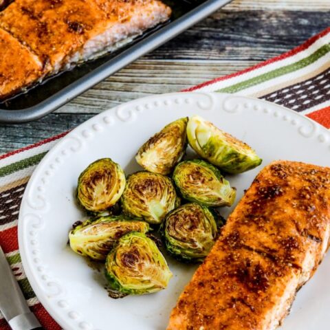 Brussels Sprouts Salmon Sheet Pan Meal