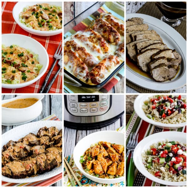 Keto Instant Pot Recipes collage of featured recipes