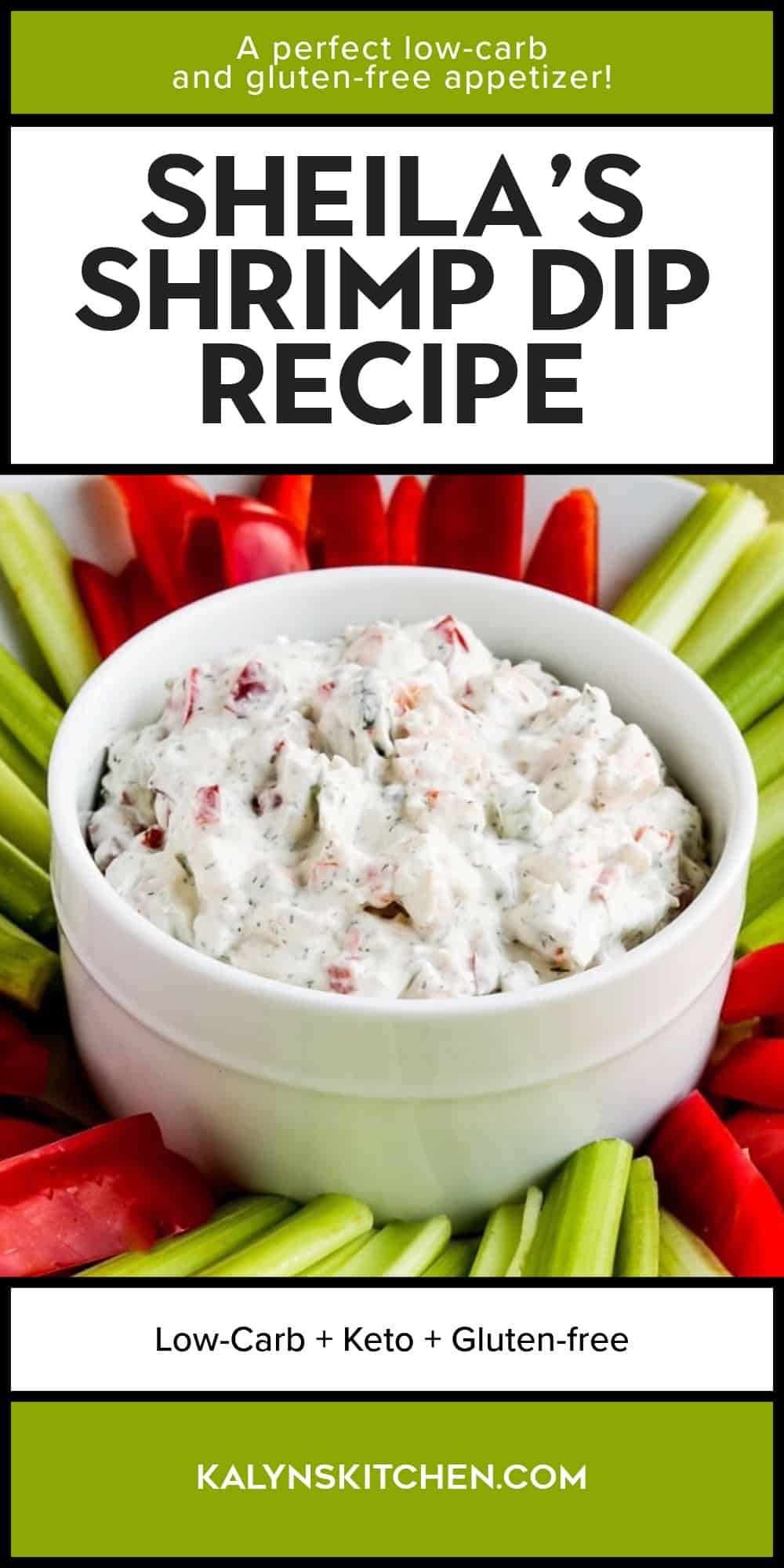 Pinterest image of Sheila's Shrimp Dip Recipe