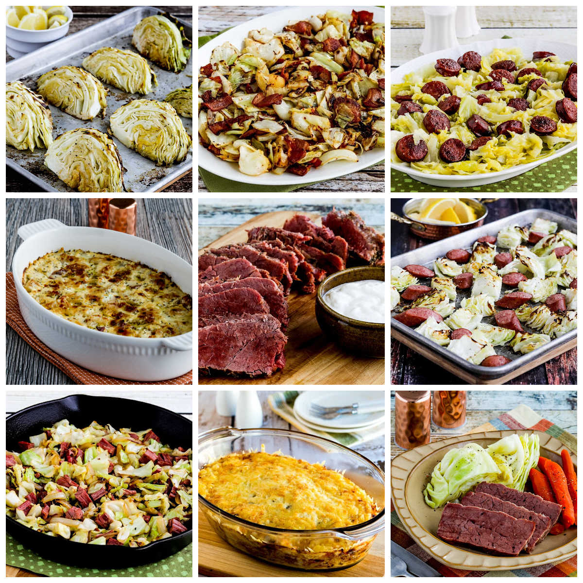 Low-Carb and Keto Irish-Inspired Recipes For St. Patrick's Day collage of featured recipes