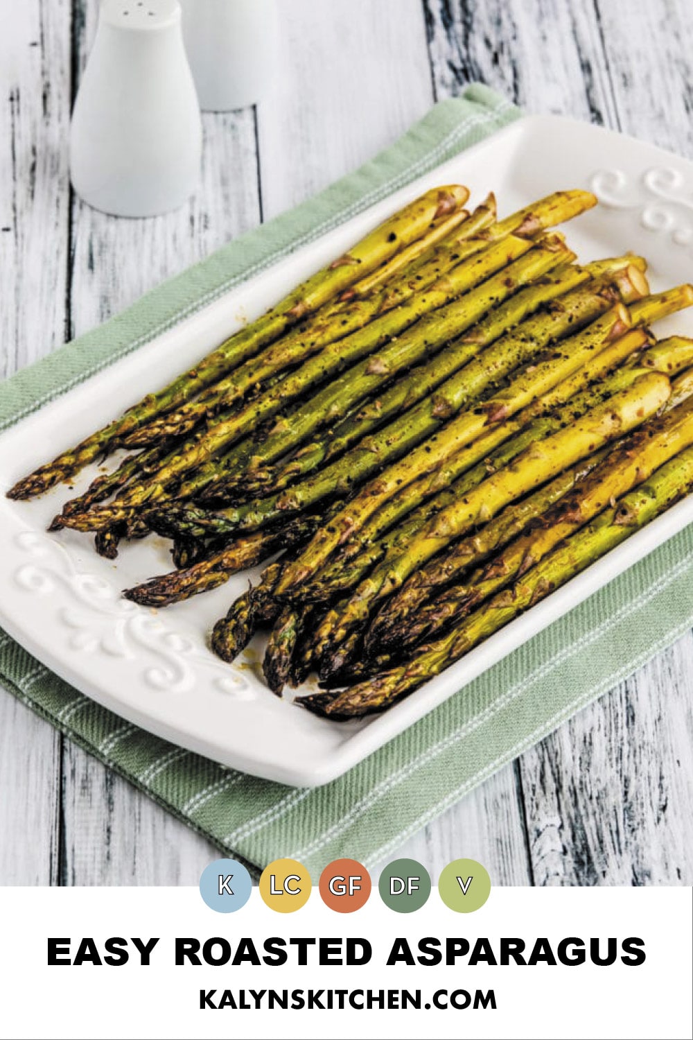 Pinterest image of Easy Roasted Asparagus