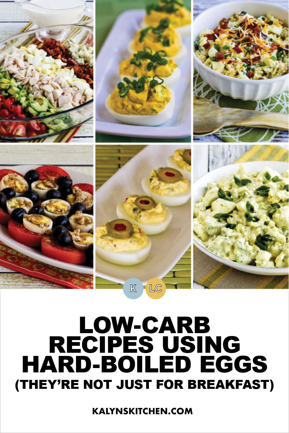 Pinterest image of Low-Carb Recipes Using Hard-Boiled Eggs