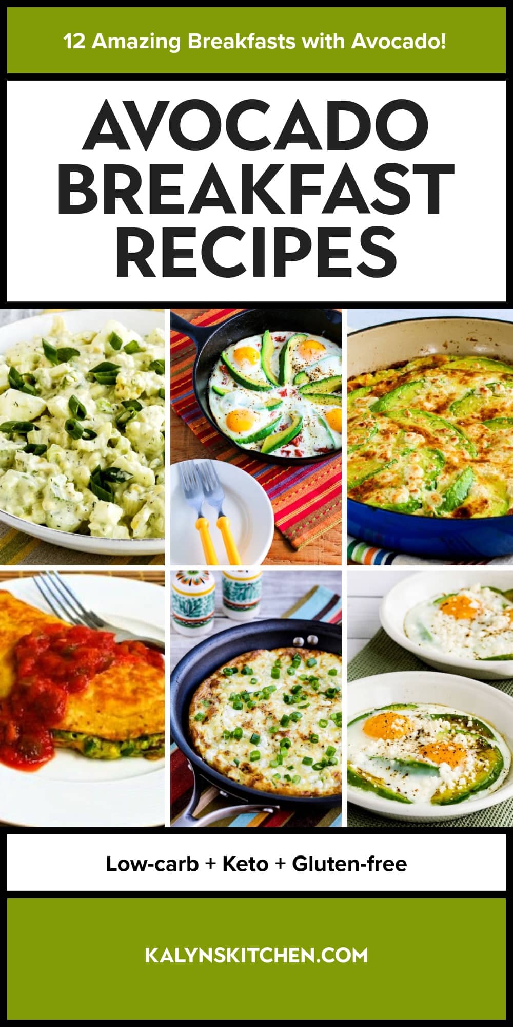 Pinterest image of Avocado Breakfast Recipes