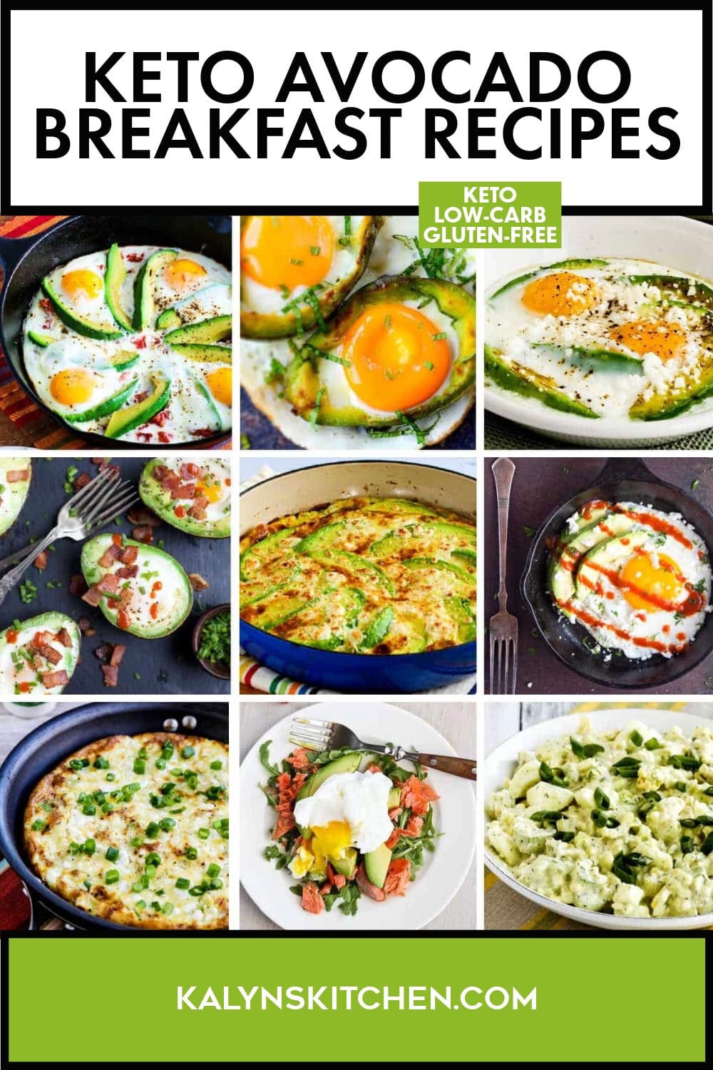 Pinterest image of Keto Avocado Breakfast Recipes