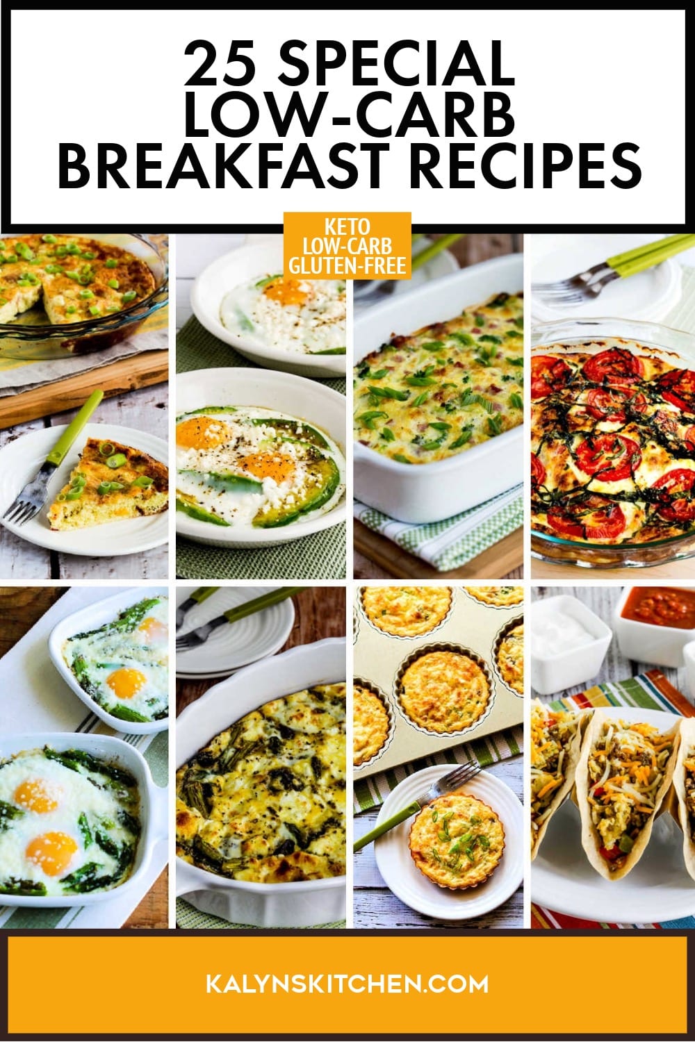 Pinterest image of 25 Special Low-Carb Breakfast Recipes