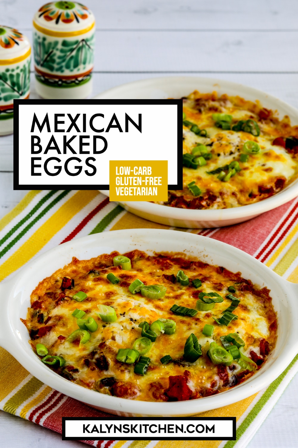 Pinterest image of Mexican Baked Eggs