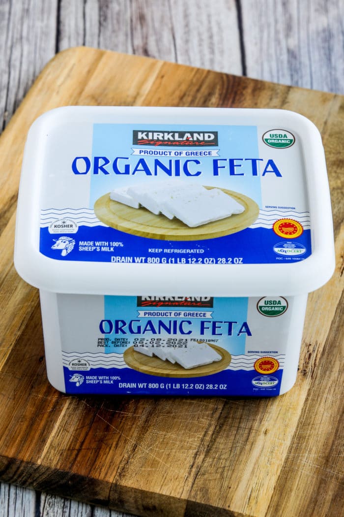 Kalyn's Kitchen Picks: Kirkland Organic Feta from Greece photo of Costco Feta in container