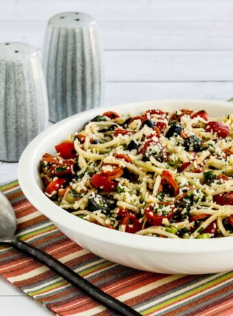 thumbnail image of Low-Carb Italian Pasta Salad with Palmini pasta, salad in serving bowl