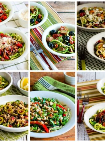 Amazing Zucchini Noodles Recipes collage showing featured recipes.