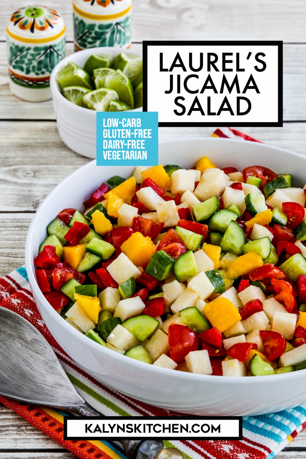Pinterest image of Laurel's Jicama Salad