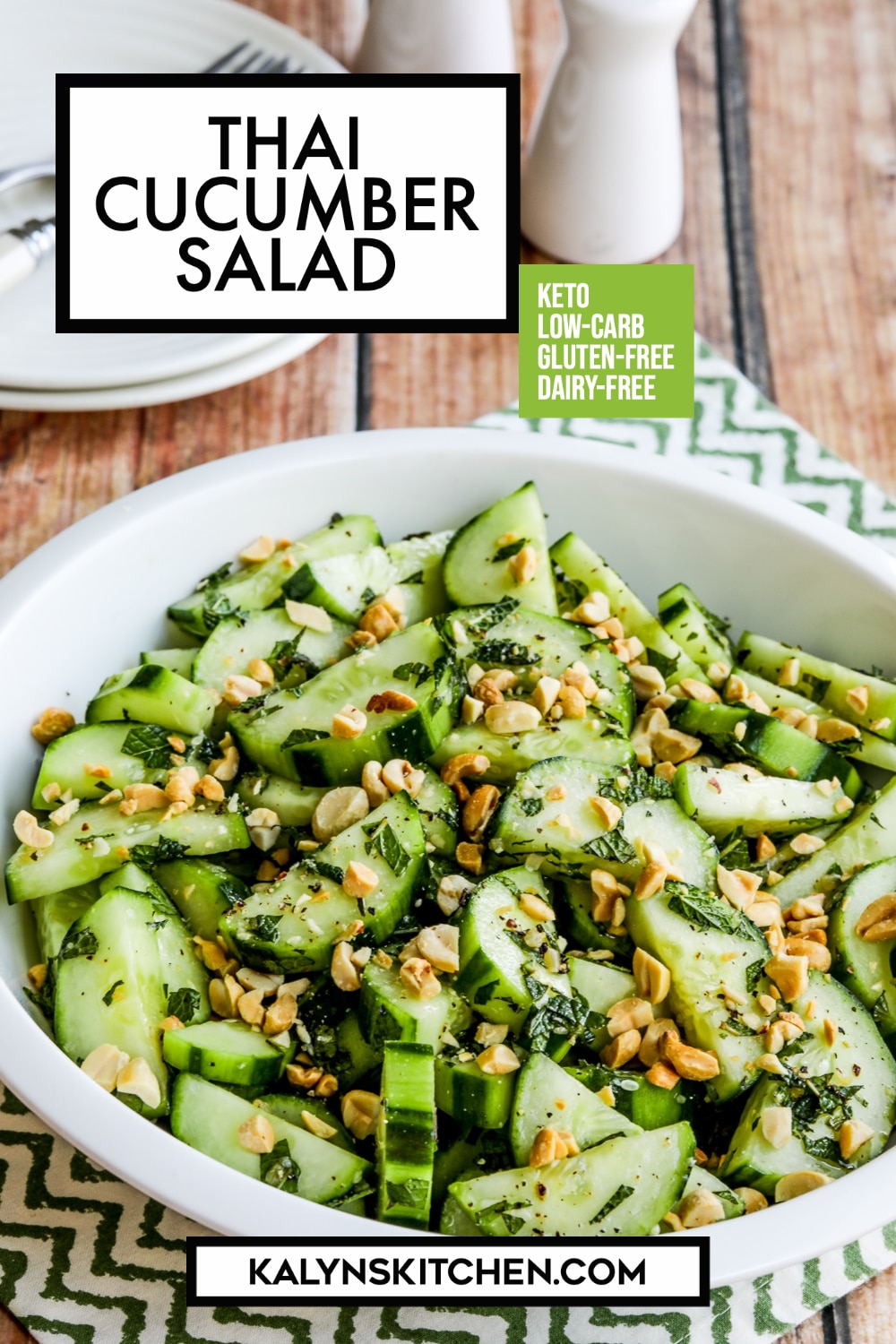 Pinterest image of Thai Cucumber Salad