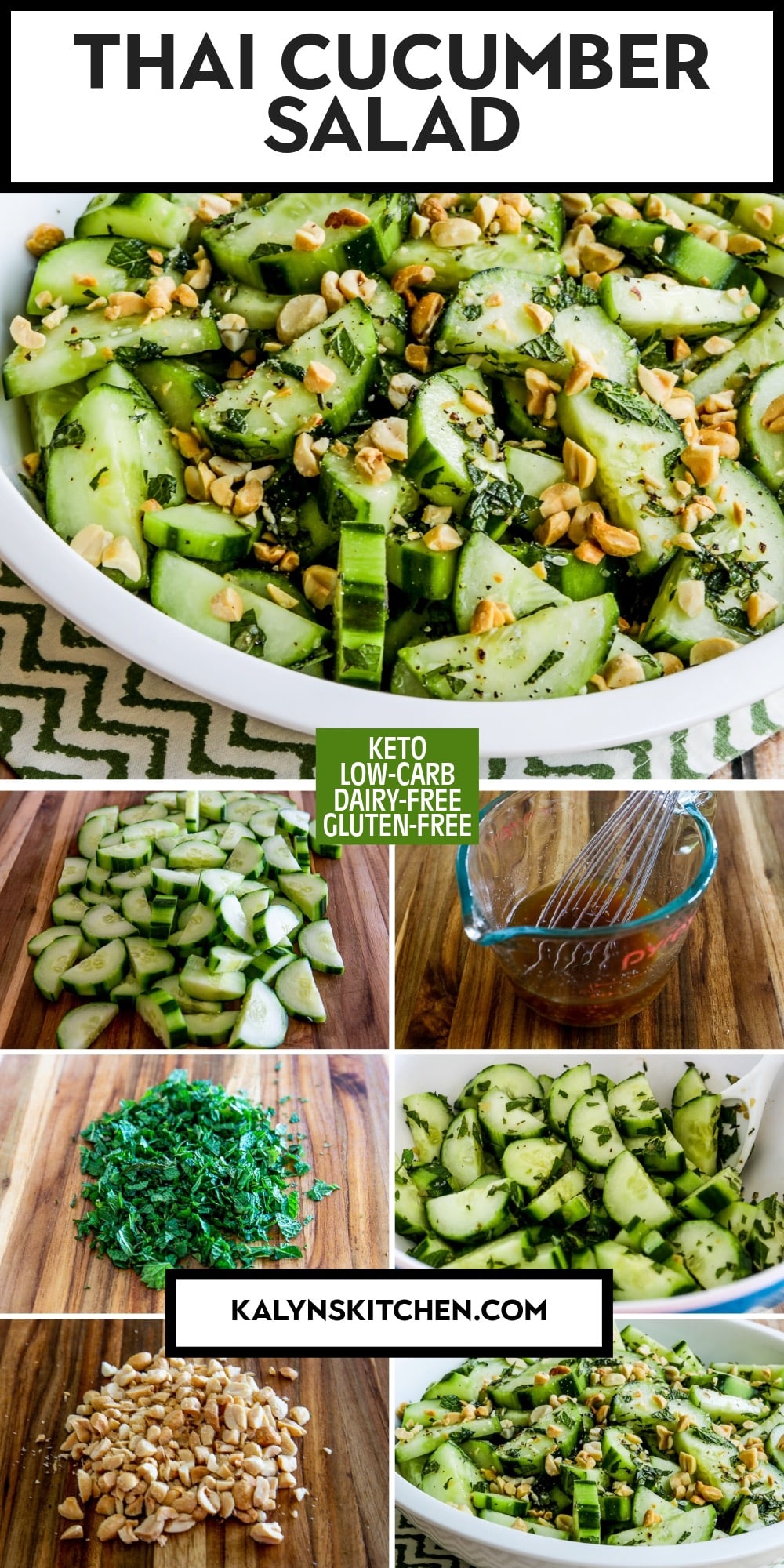 Pinterest image of Thai Cucumber Salad 