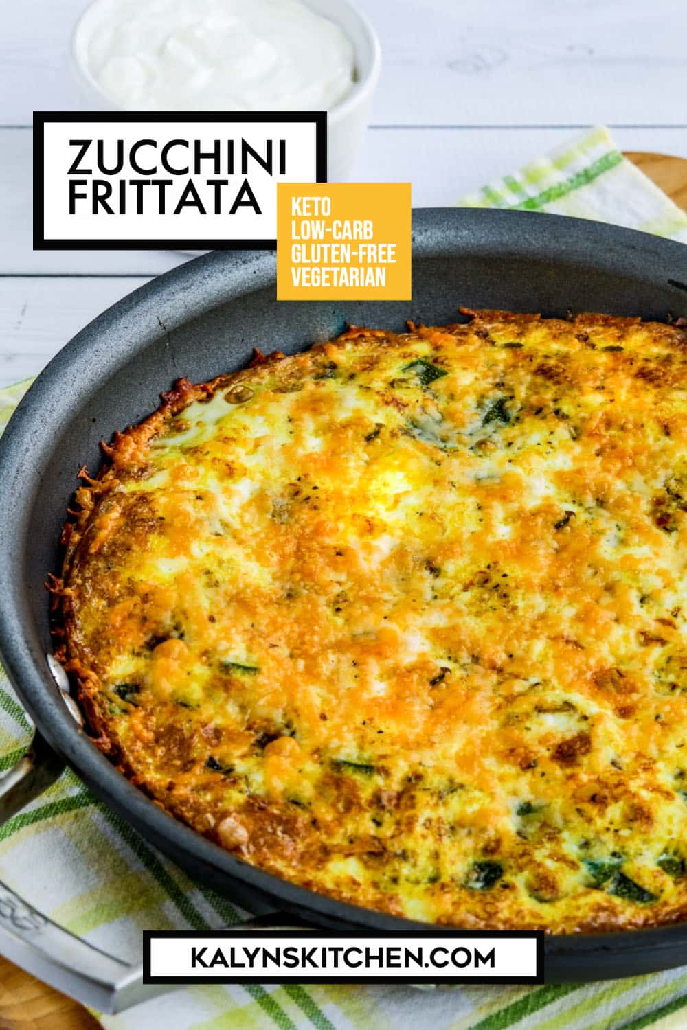 Pinterest image of Zucchini Frittata