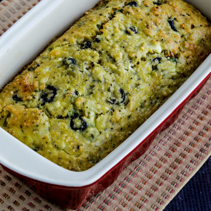 Olive Bread in baking dish, square thumbnail image