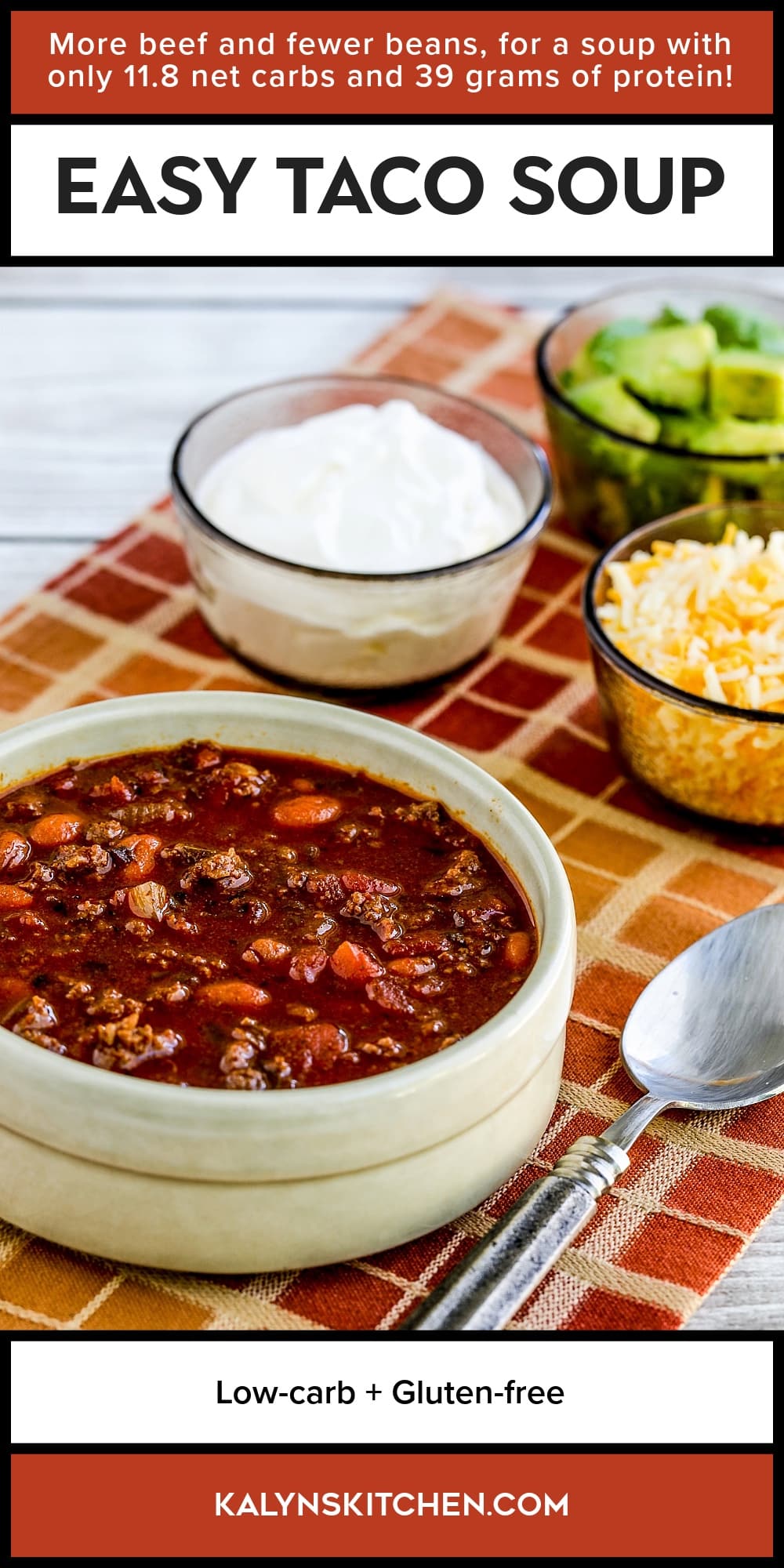 Pinterest image of Easy Taco Soup