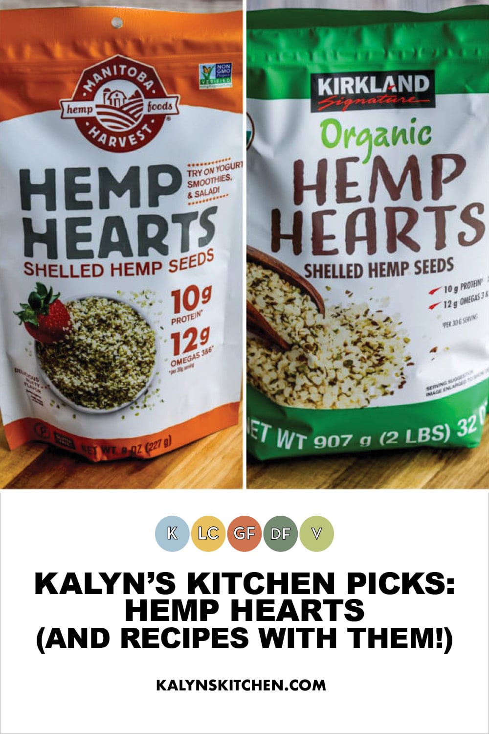 Pinterest image of Kalyn's Kitchen Picks: Hemp Hearts (and recipes with them!)