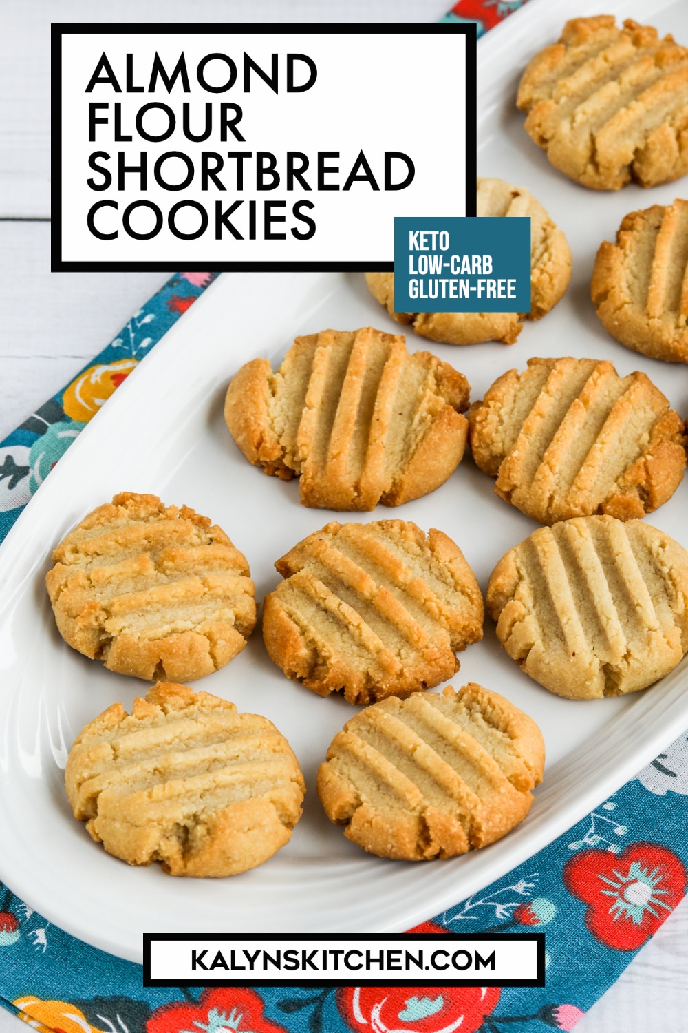 Pinterest image of Almond Flour Shortbread Cookies