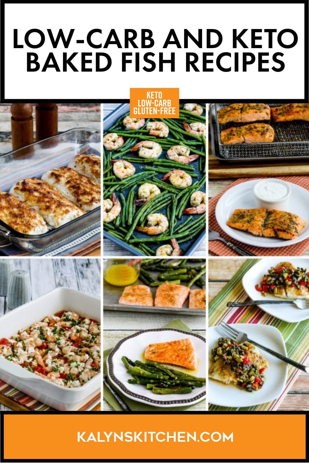 Pinterest image of Low-Carb and Keto Baked Fish Recipes