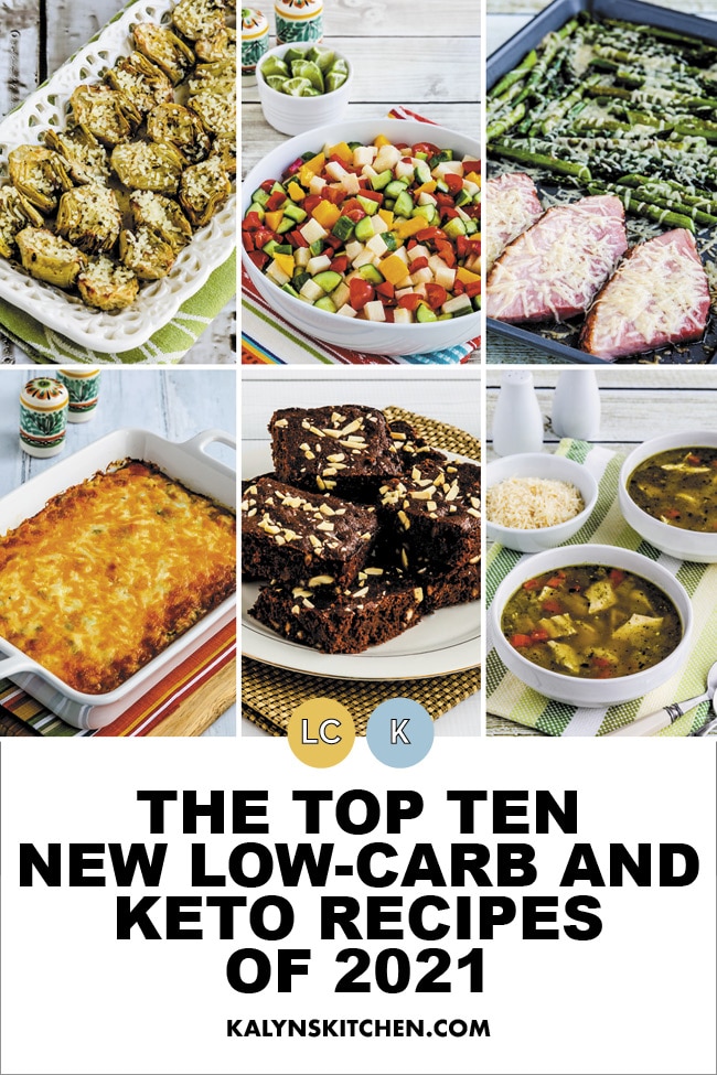 Pinterest image of The Top Ten New Low-Carb and Keto Recipes of 2021
