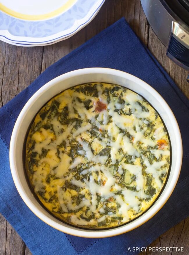 Instant Pot Keto Crust Quiche from a Spicy Perspective