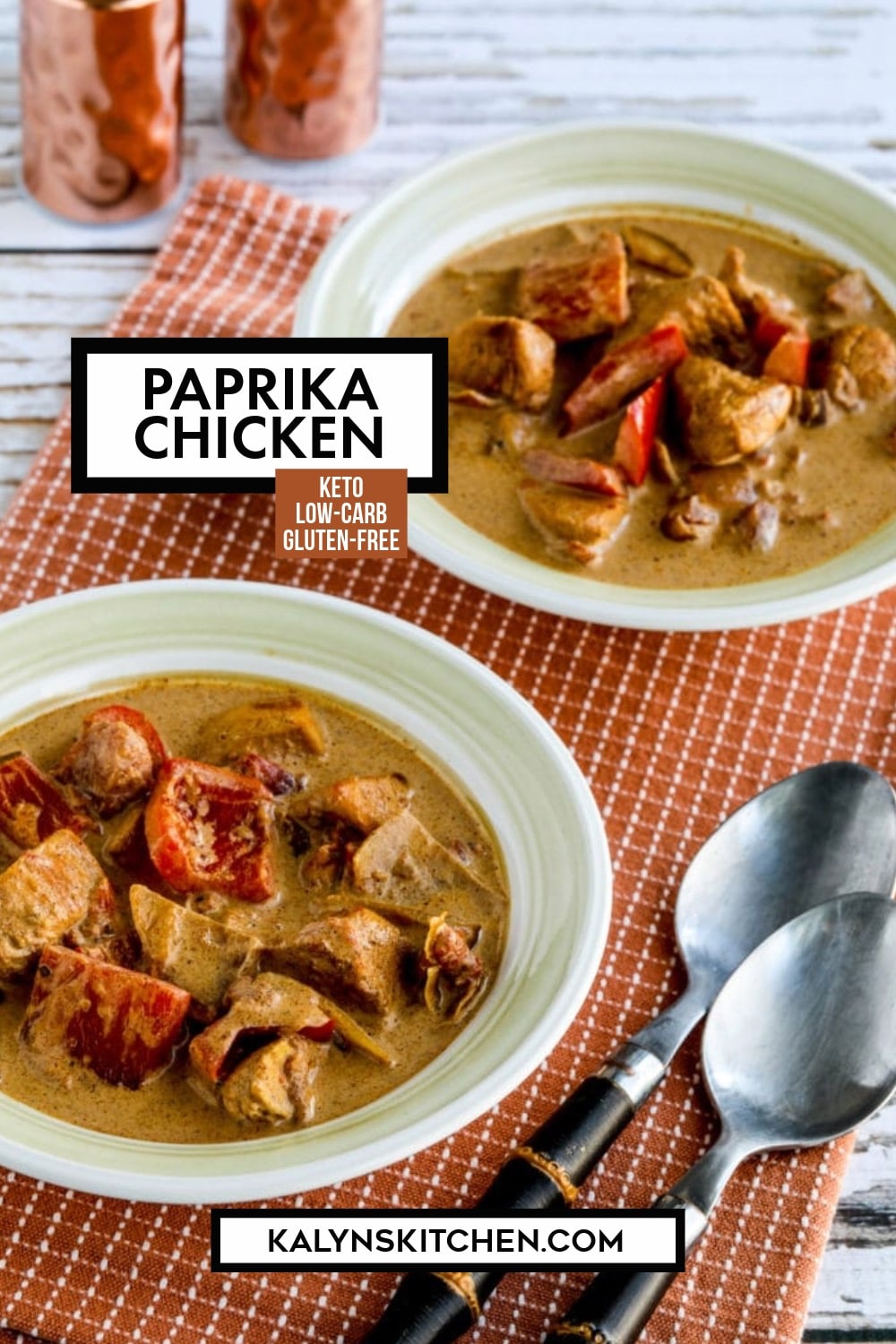 Pinterest image of Paprika Chicken