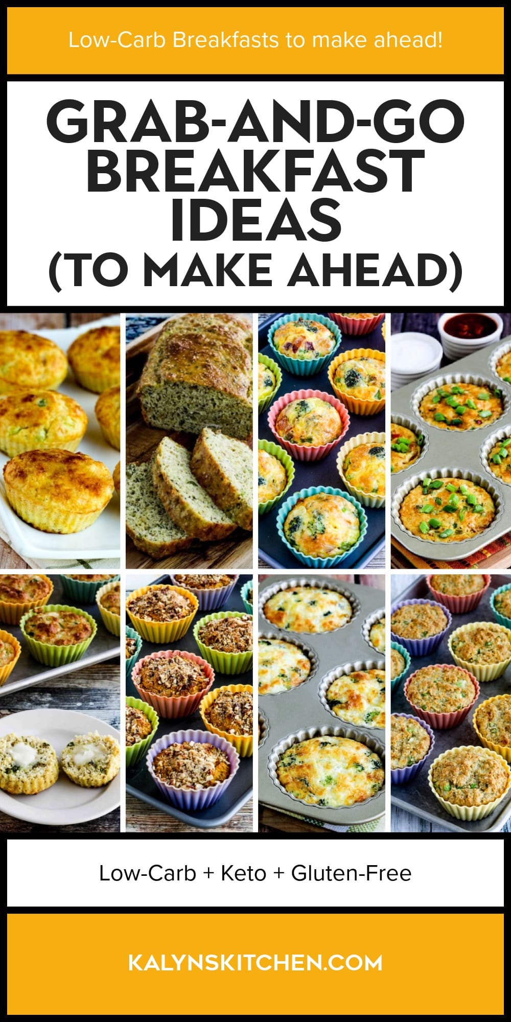 Pinterest image of Grab-and-Go Breakfast Ideas (to Make Ahead)