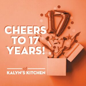 Celebrating 17 Years of Kalyn's Kitchen, vertical photo