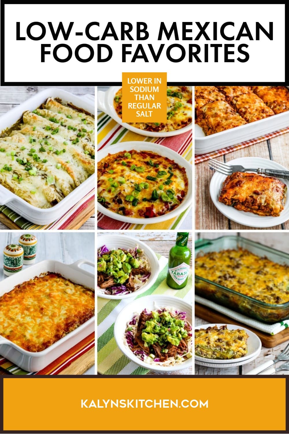Pinterest image of Low-Carb Mexican Food Favorites